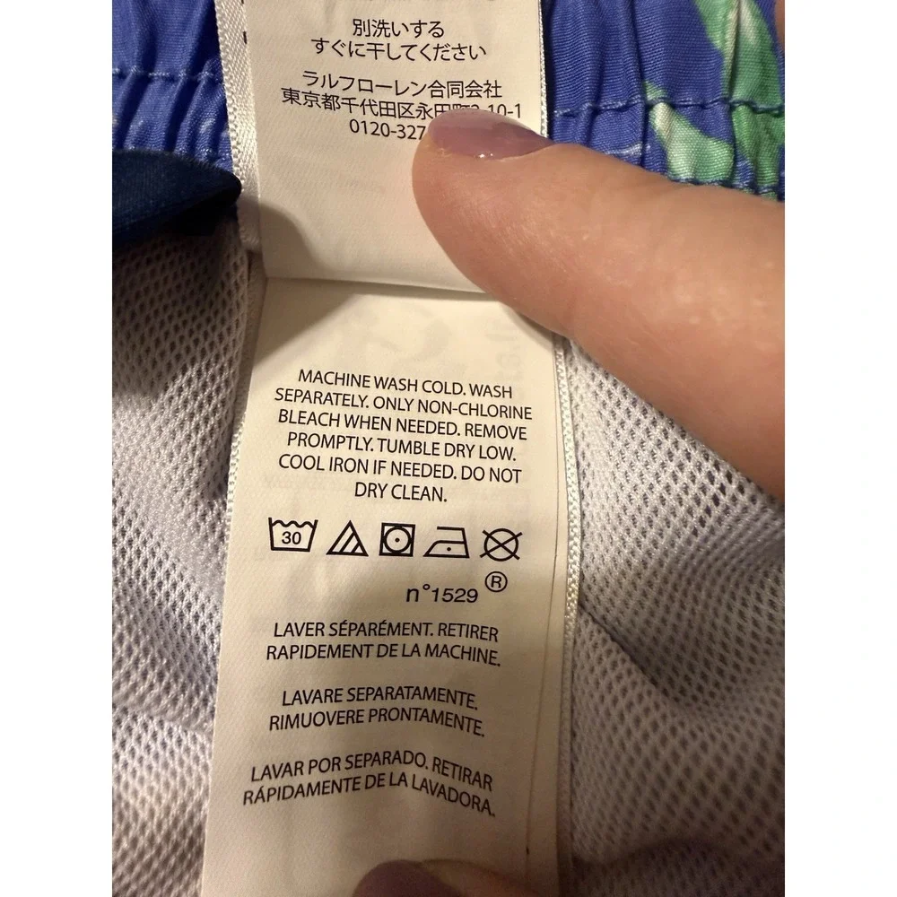 Polo Ralph Lauren Mens XL TravelerClassic Multi Colored Swim Trunk Hawaiian NWT